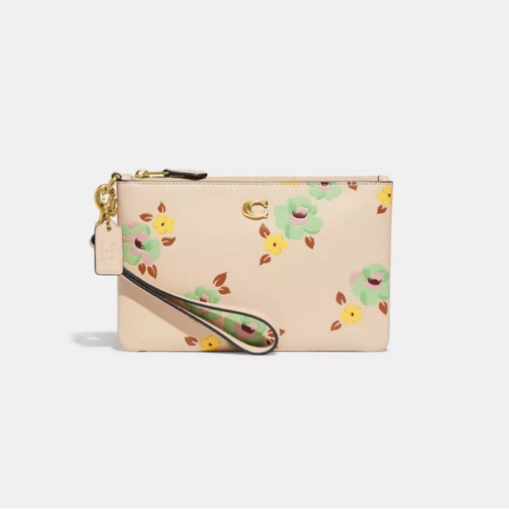 Coach - Small Wristlet with Floral Print